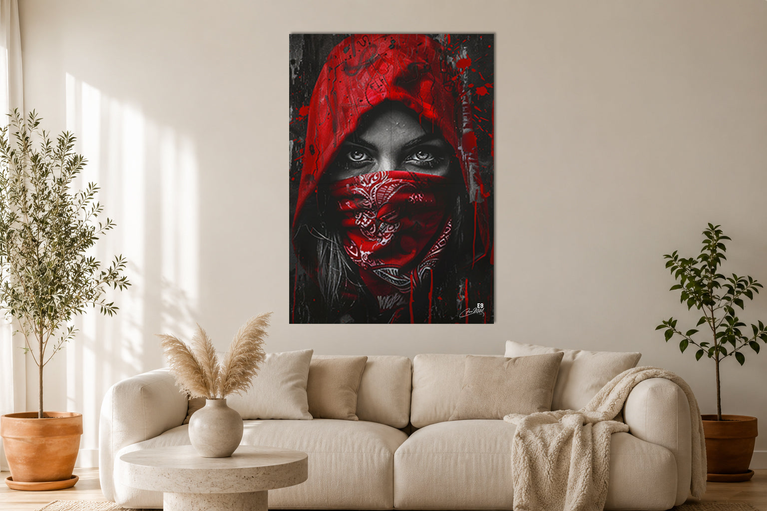 Red Hood Girl - Impression sur aluminium HD | E9 Fine Metal Art
