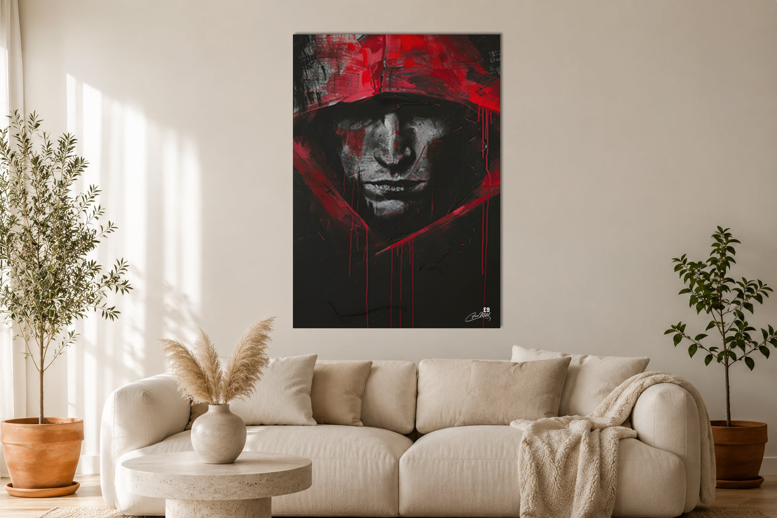 War Paint - Impression sur aluminium HD | E9 Fine Metal Art