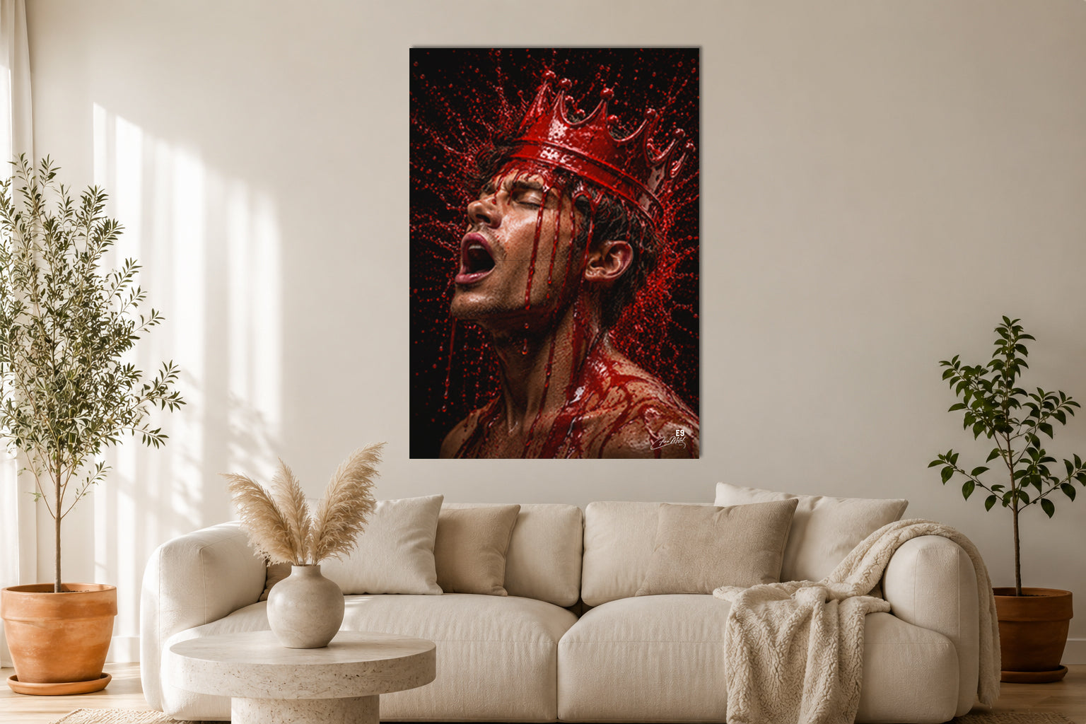 Crimson King - Impression sur aluminium HD | E9 Fine Metal Art
