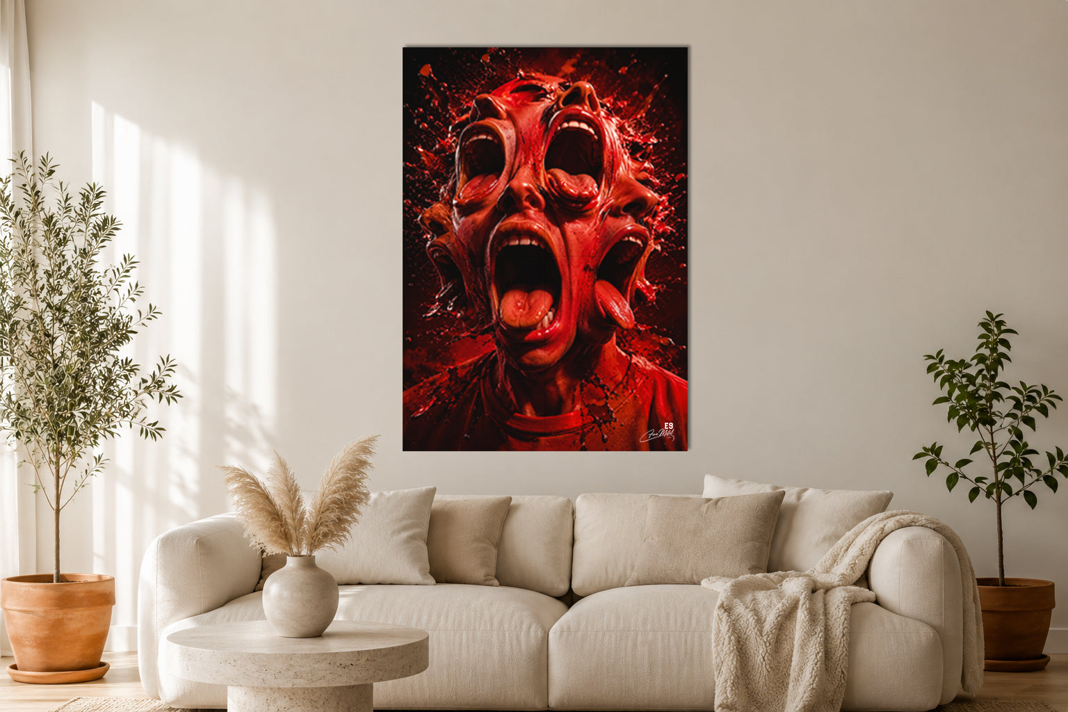 Shattered Elegance - Surrealist Art Aluminium Print