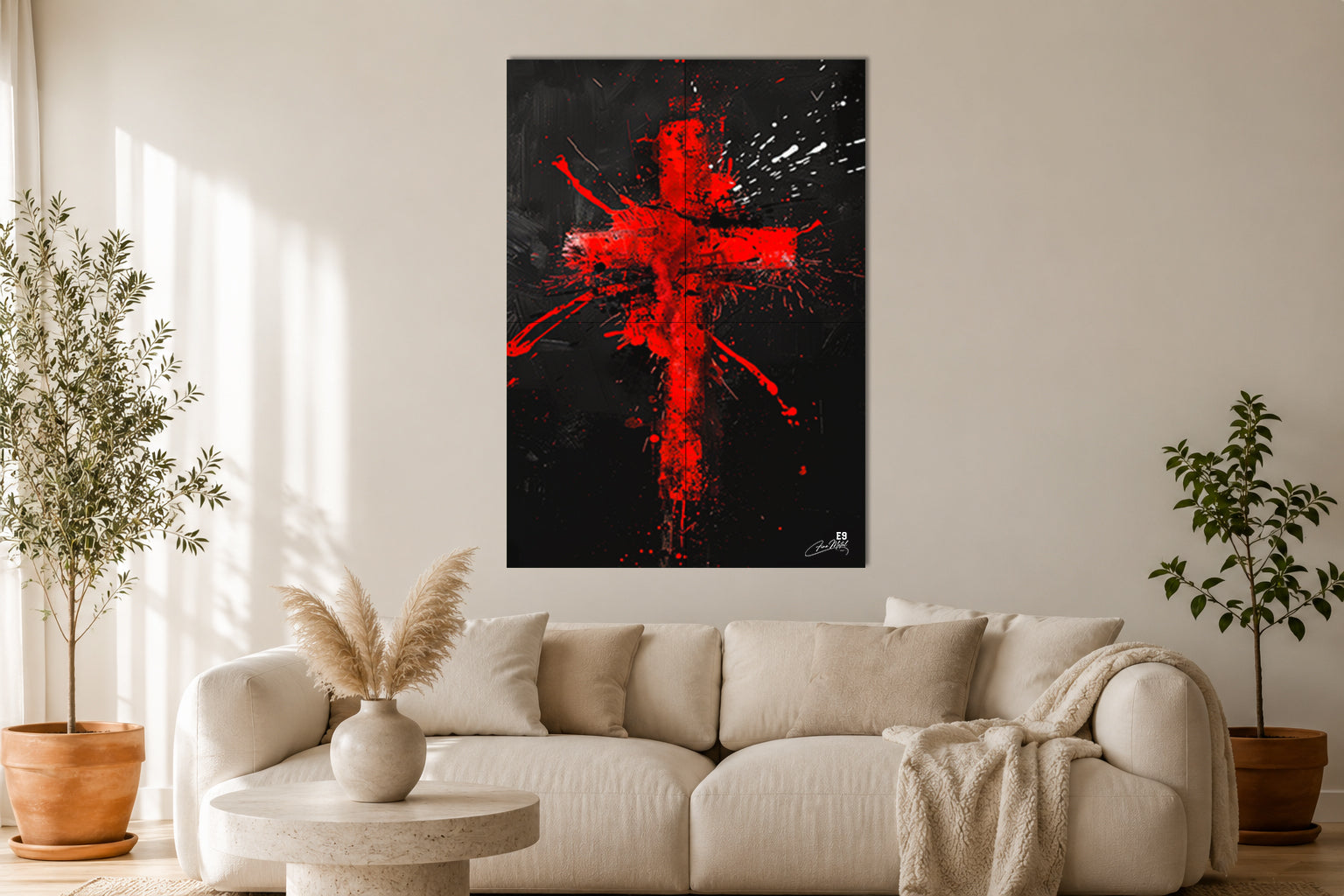 Le Sang de la Croix - Impression sur aluminium HD | E9 Fine Metal Art
