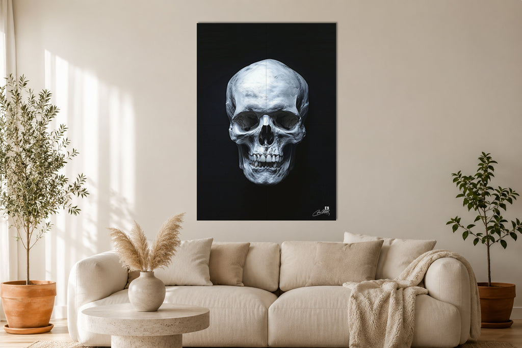 Sacred Skull - Impression sur aluminium HD | E9 Fine Metal Art
