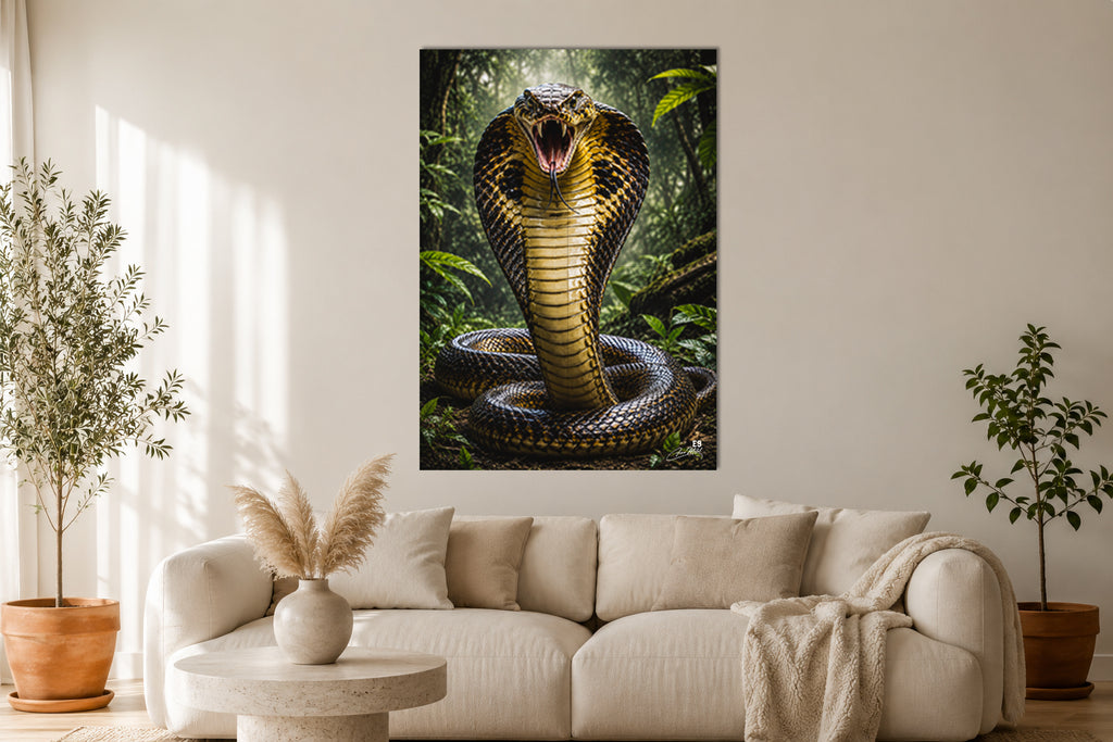 King Cobra - Impression sur aluminium HD | E9 Fine Metal Art